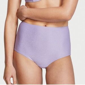 VICTORIA’S SECRET SWIM ESSENTIAL LAVENDER SPARKLING BOYSHORT BIKINI BOTTOM *NWT